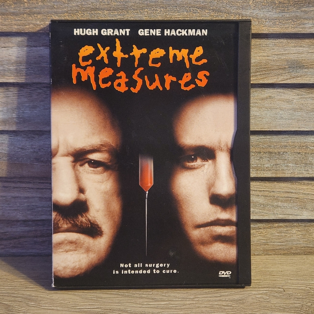🖤 Extreme Measures DVD Hugh Grant  Gene Hackman Thriller Suspense Movie